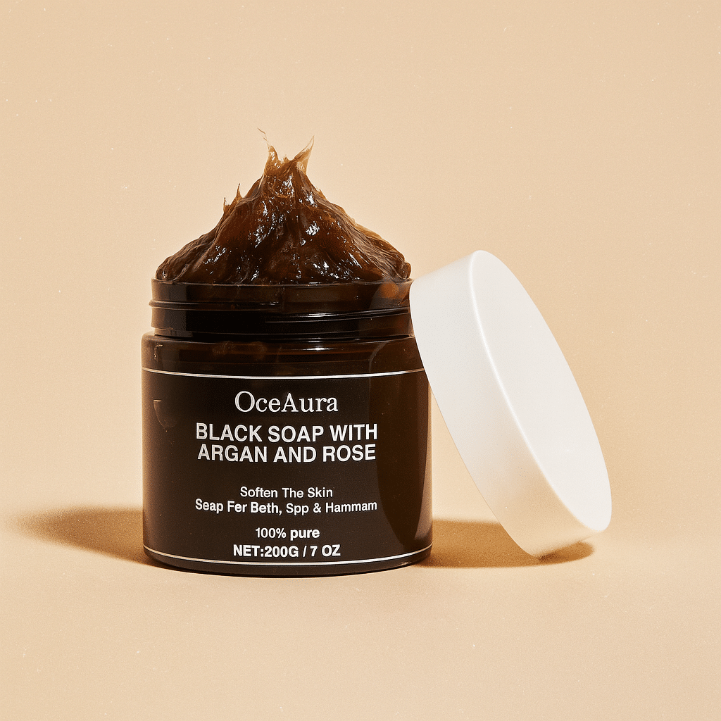 Arganza – Savon Noir à l’argan & rose - 2