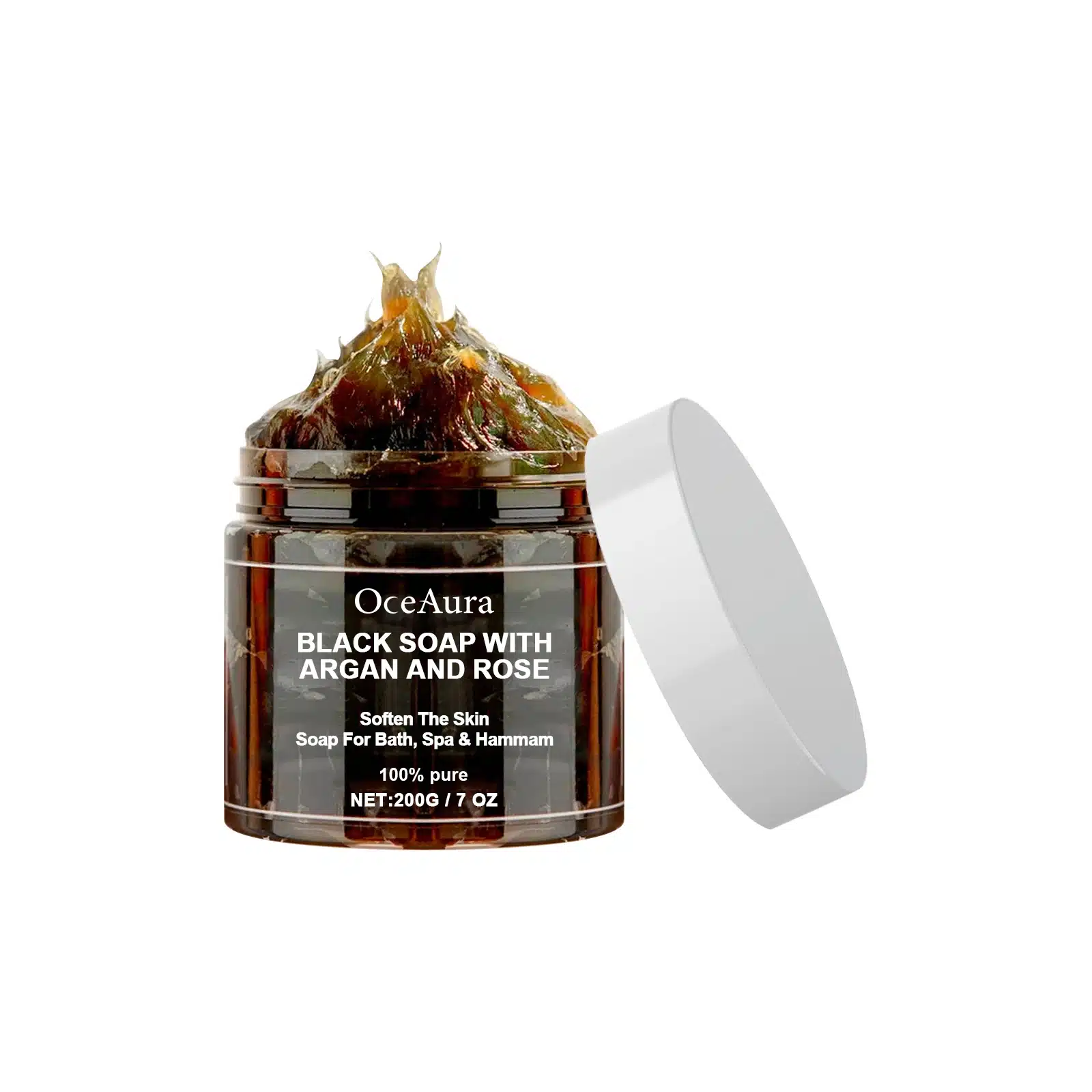 Arganza – Savon Noir à l’argan & rose