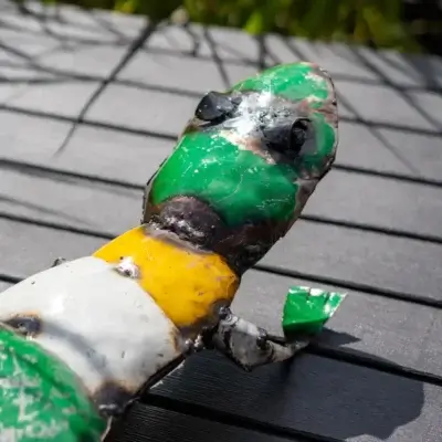 Gecko - Sculpture en métal recyclé animaux - 3