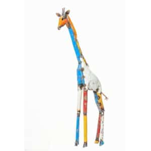 Girafe - Sculpture animal en métal recyclé