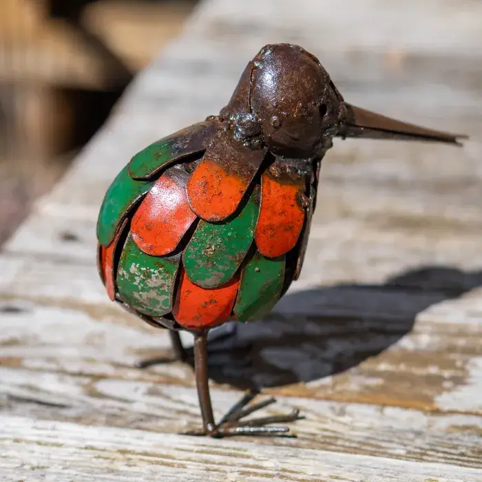 Kiwi - Animaux en métal recyclé - sculpture oiseau - 5