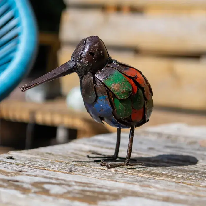 Kiwi - Animaux en métal recyclé - sculpture oiseau - 5