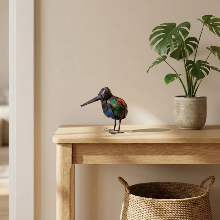 Kiwi - Animaux en métal recyclé - sculpture oiseau - interieur