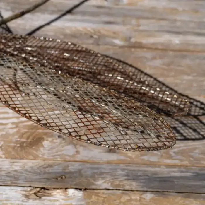 Libellule - Sculpture mural en métal recyclé & récup - 4