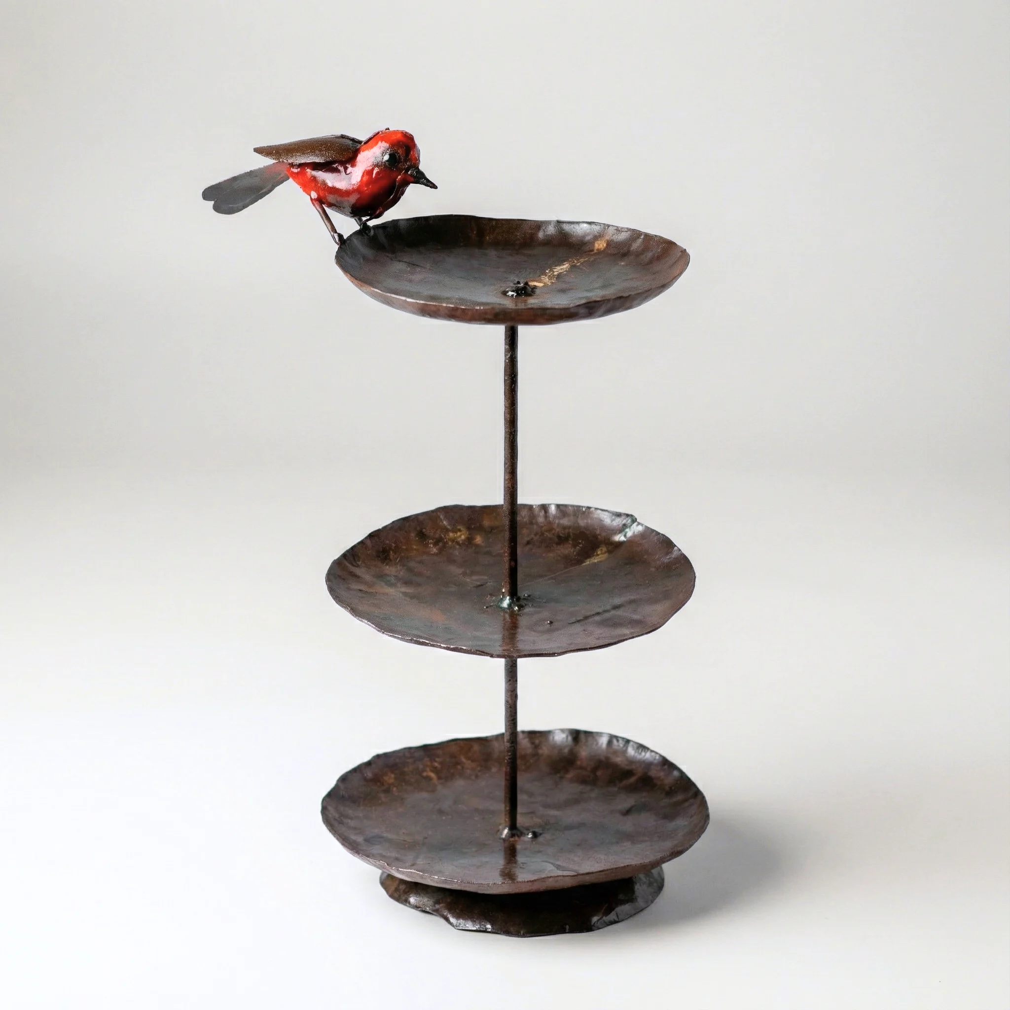 Mangeoire à oiseaux triple robin