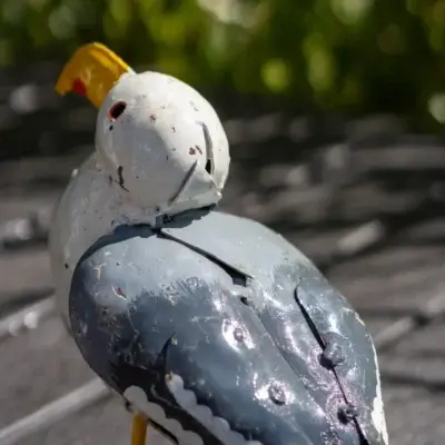 Mouette - Animaux en métal recyclé - sculpture oiseau - 4