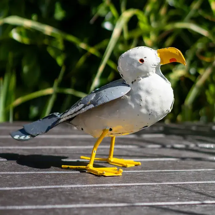 Mouette - Animaux en métal recyclé - sculpture oiseau - 5