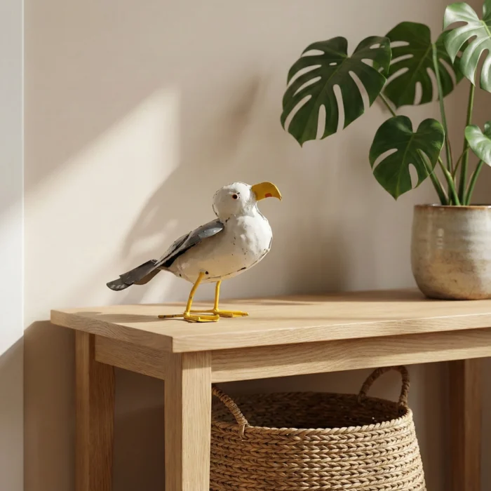 Mouette - Animaux en métal recyclé - sculpture oiseau - interieur