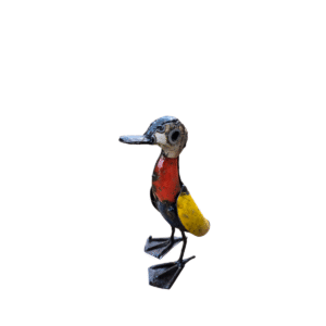 Petite sculpture Canard coloré - mise en avant