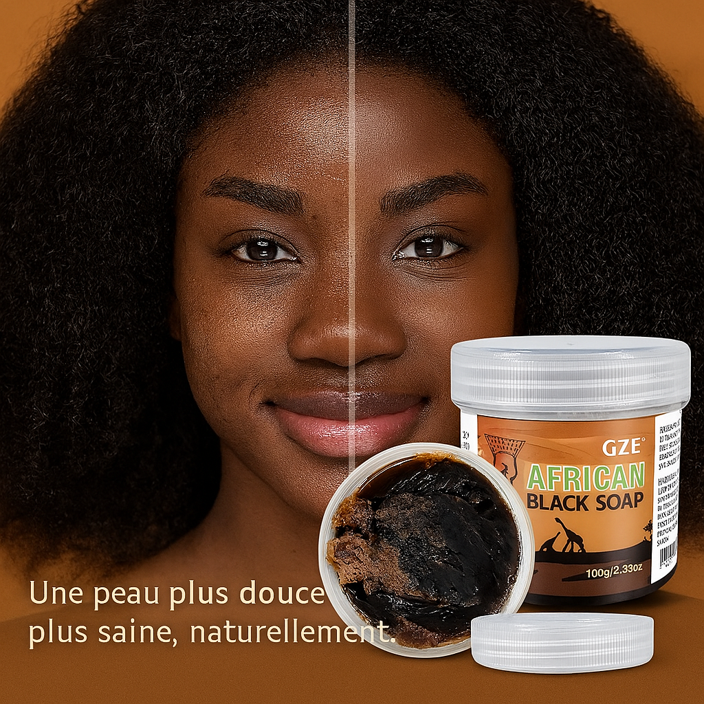 Savon noir africain - avant apres