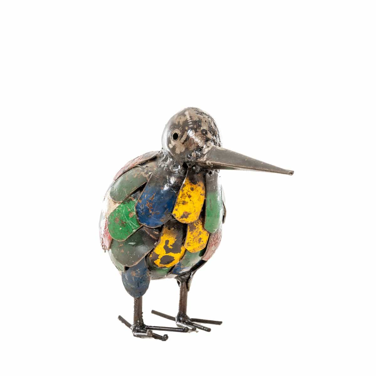 Sculpture kiwi - animal en métal recyclé