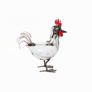 Sculpture petit coq en métal de récupération - 2