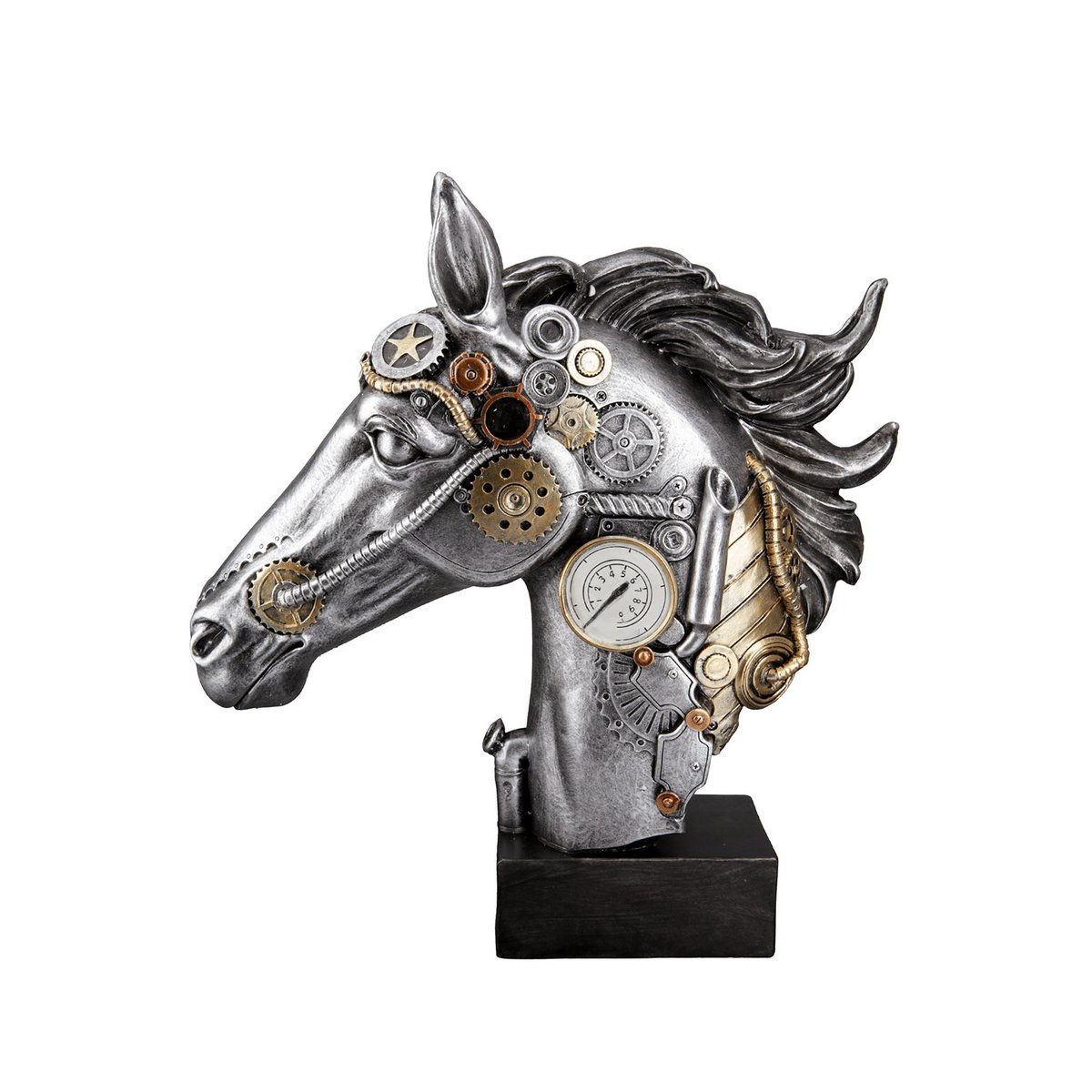 Sculpture steampunk tête de cheval - 2