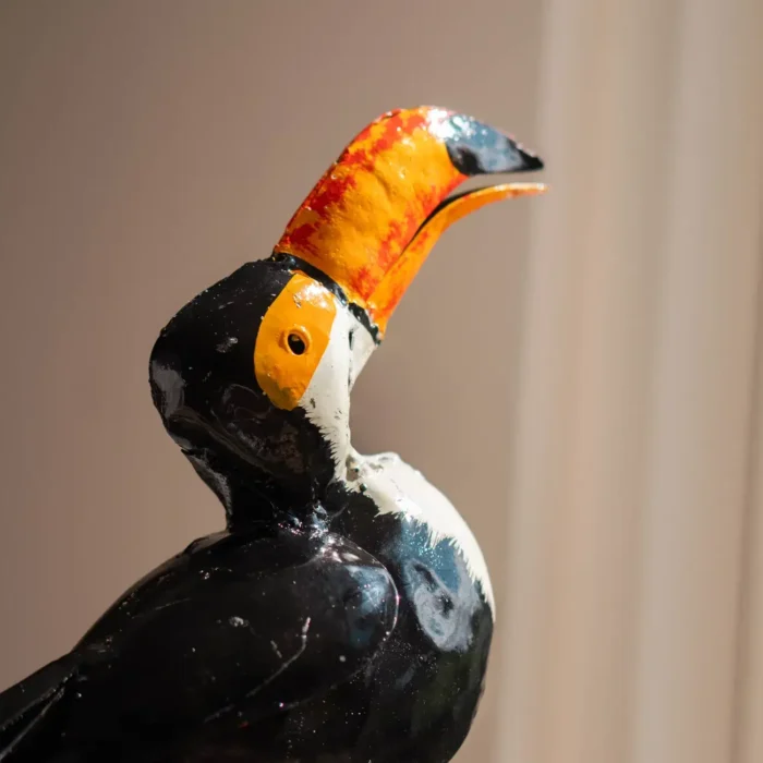 Toucan - Sculpture en métal recyclé - oiseau - 2