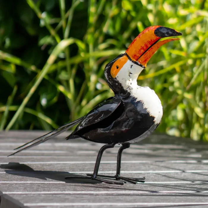 Toucan - Sculpture en métal recyclé - oiseau - 4