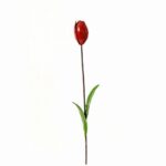 Tulipe rouge en métal