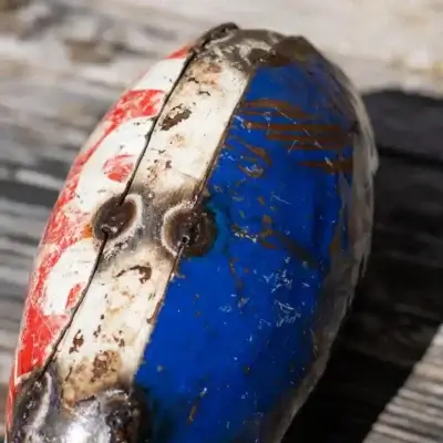 Sculpture Hippopotame métal recyclé pour jardin & intérieur - zoom