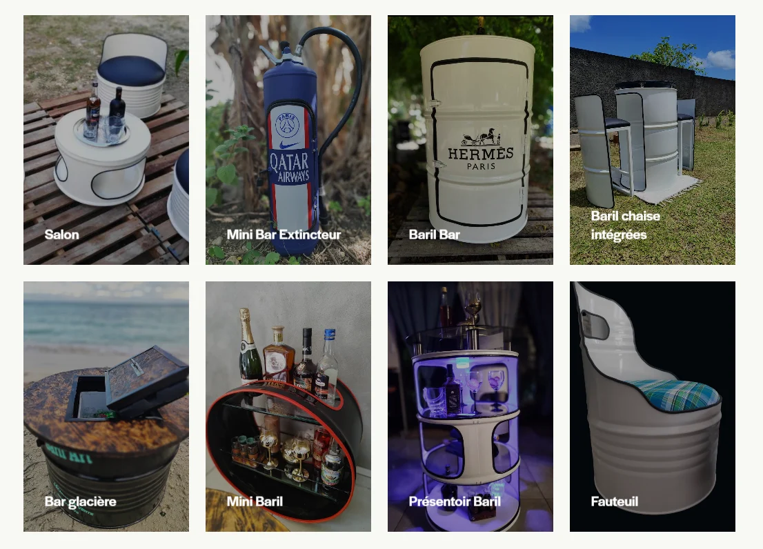 Barilart objets upcyclé