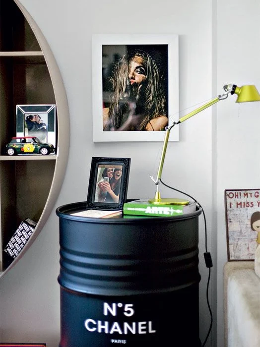 baril upcyclé décoration